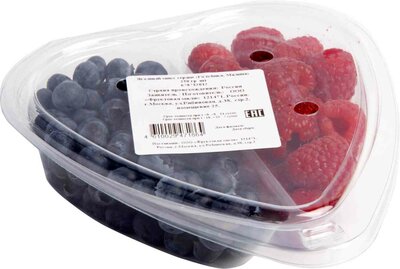 Микс ягодный Artfruit сердце голубика и малина 250 г