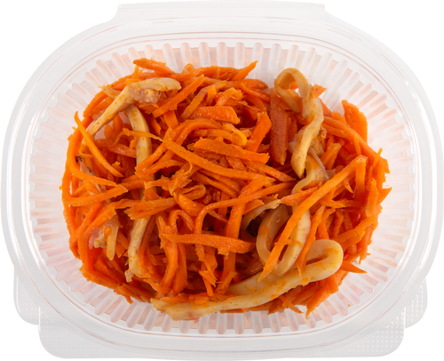 

Морковь по-корейски с кальмаром, весовая