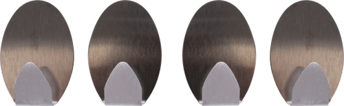 

Крючки HOMECLUB Easy-fix самоклеющиеся, овальные, нержавеющая сталь, 3,3х5см, Арт. ST0086A, 4шт