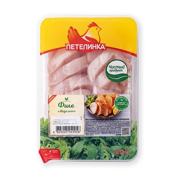 Филе медальон цыпленка-бройлера Петелинка 550г