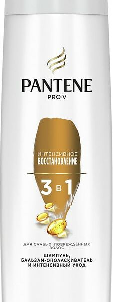 Шампунь и бальзам-ополаскиватель для волос Pantene Pro-V 3в1 Интенсивное Восстановление 360мл