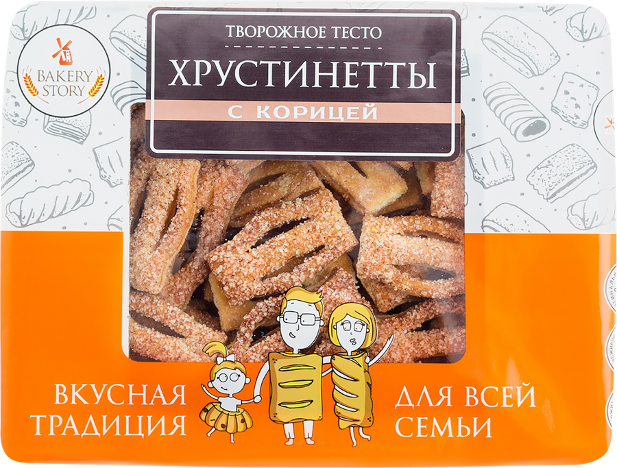 

Изделие сдобное BAKERY STORY Хрустинетты с корицей 400 г