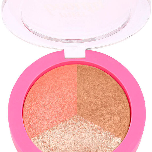 Румяна+хайлайтер для лица Golden Rose Miss Beauty GlowBaked Trio
