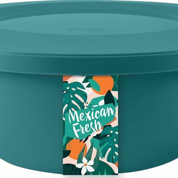 Миска с крышкой Plast Team 5л Mexican fresh