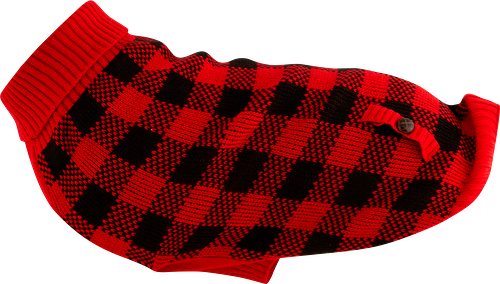 Свитер для питомца Рождественский в клетку