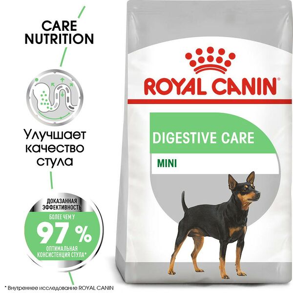 Mini Digestive Care сухой корм Royal Canin для собак маленьких пород с чувствительным пищеварением