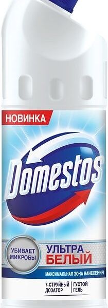 Средство для чистки унитаза Domestos Эксперт сила 7 Ультра Белый