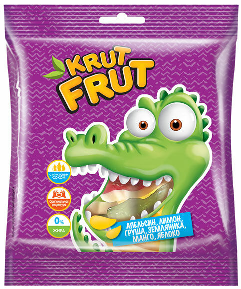 Мармелад жевательный крутфрут 70 г крокодильчики