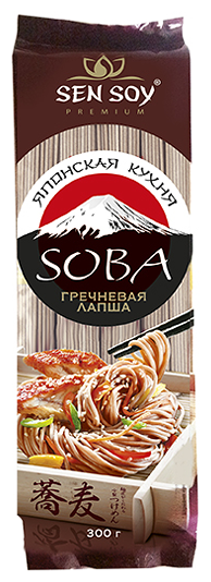 Макаронные изделия Лапша гречневая Soba Sen Soy Premium