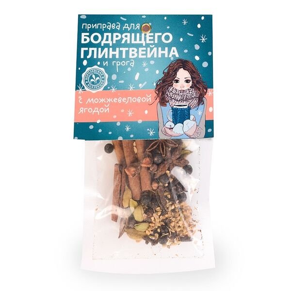 Для глинтвейна и грога с можжевеловой ягодой, приправа 