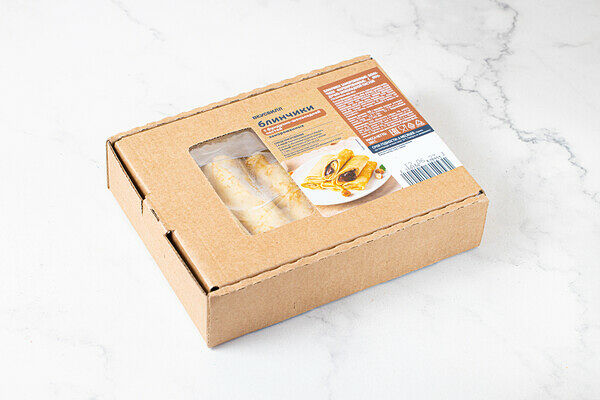 Блинчики с фундучно-шоколадной пастой, заморозка Продукт замороженный