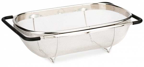 Корзина в раковину Attribute Steel Touch, 34х24 см