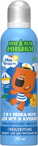 

Цветная пенка-мусс для купания 2+ Моя Прелесть Приключения Пиратов, голубой, 200 мл