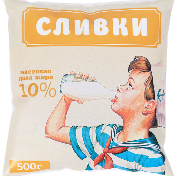 Сливки пастеризованные СТМК НАДЕЖДА 10%, без змж