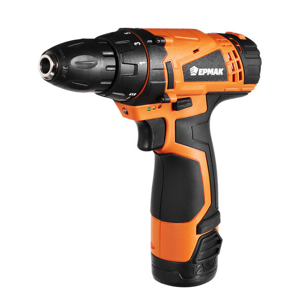 Ермак дрель-шуруповерт аккумуляторная дша-12в, 0-550 об/мин, 1,3 li-ion. 21 н*м, подсветка