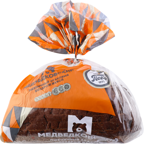 

Хлеб пшеничный бездрожжевой ПЕКО Медведковский, злаковый, в нарезке, 300г