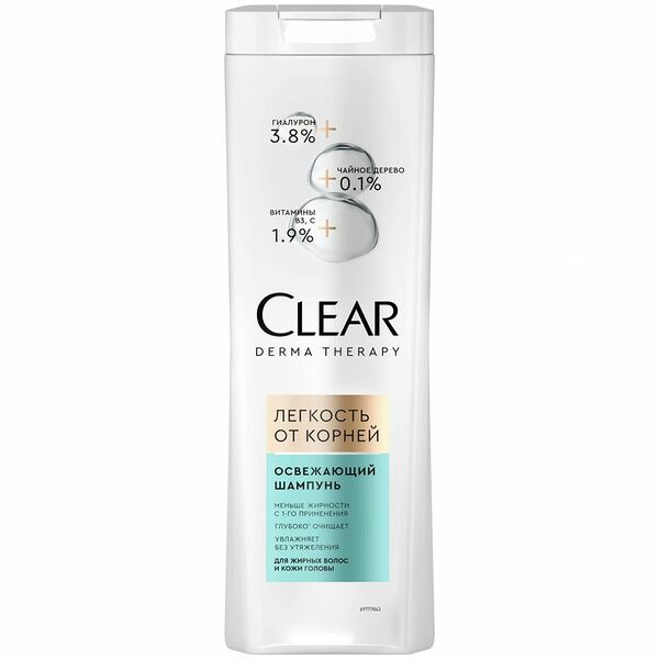 Освежающий шампунь для волос Clear Derma Therapy 