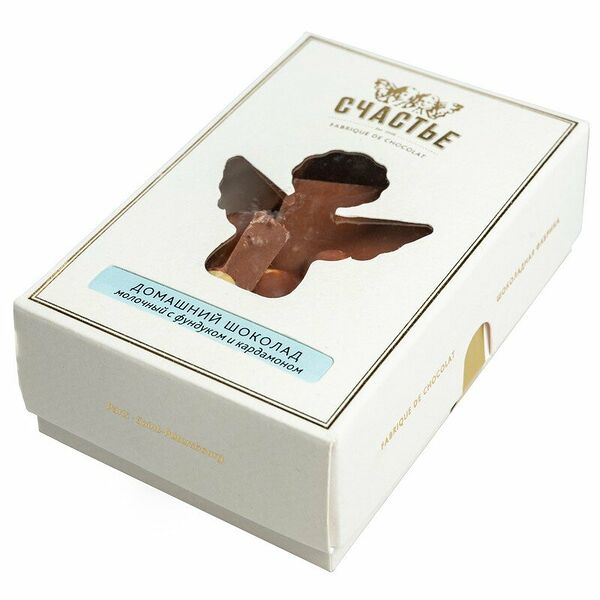 Шоколад молочный с фундуком и кардамоном ТМ Счастье