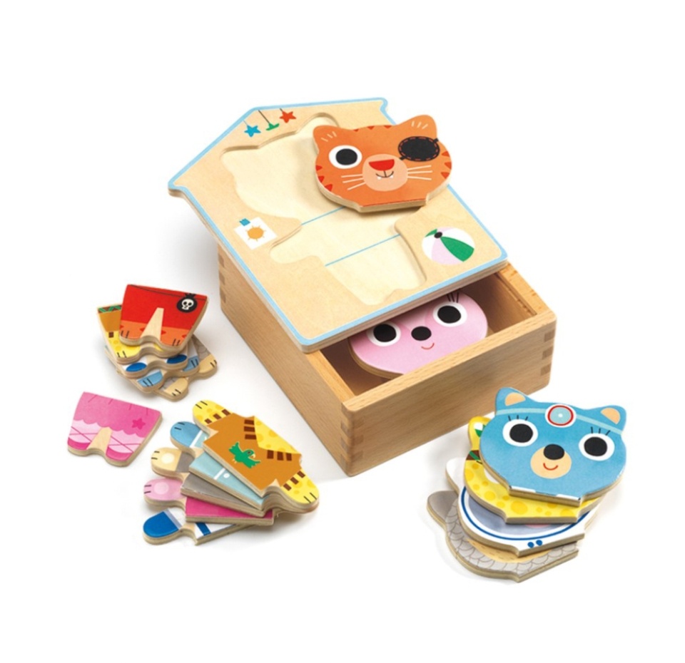 

Пазл Djeco «Одежда» 15 эл., Франция