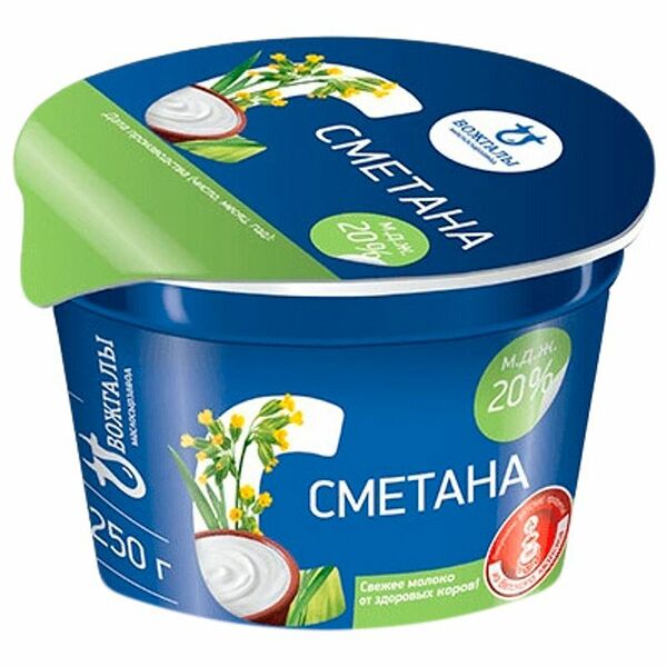 Сметана Вожгалы 20%