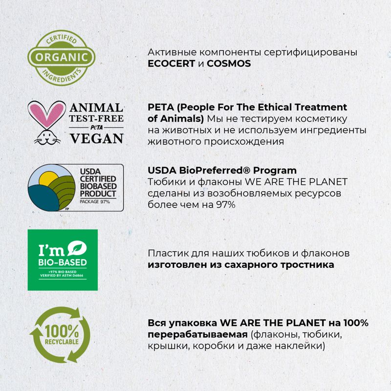 

Крем для лица We are the Planet Avocado Power ежедневный уход 50 мл