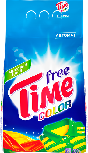 Стиральный порошок Free Time Color автомат, 2 кг