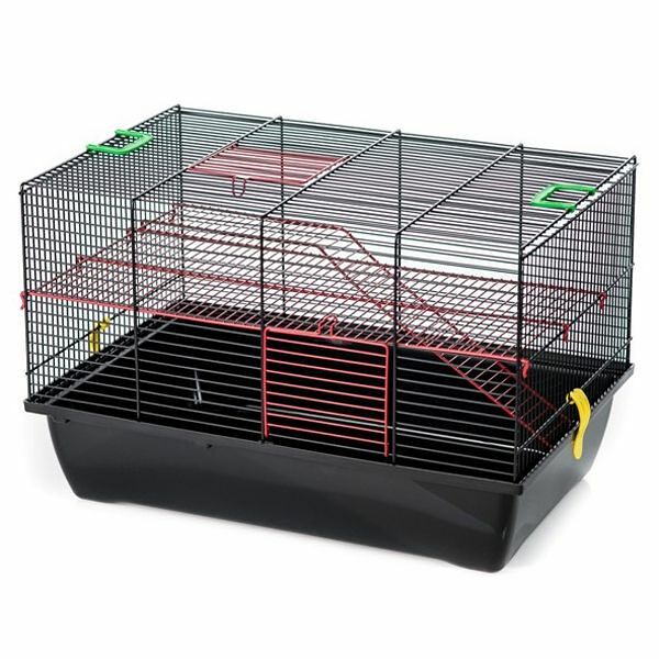 Клетка для грызунов INTER-ZOO Pigi II (Pinky II Metal) + металл.этаж и лесенка 50х33х33см (цв. прут)