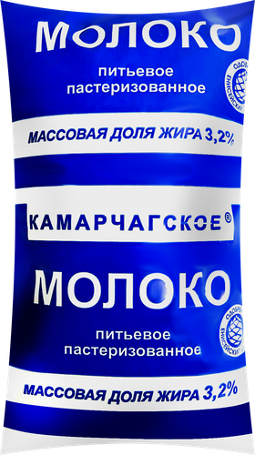 

Молоко пастеризованное Камарчагское 3.2% ГОСТ без змж 1 л