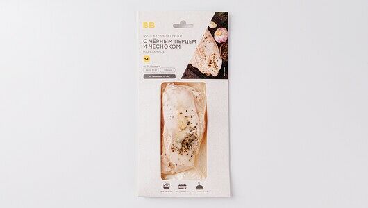 Филе куриной грудки с перцем и чесноком, нар.