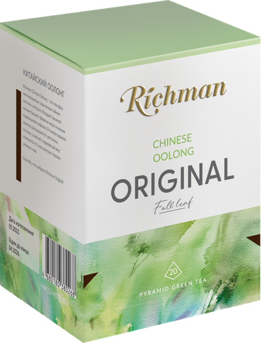 

Чай зеленый Richman Chinese Oolong китайский байховый, листовой, 40 г