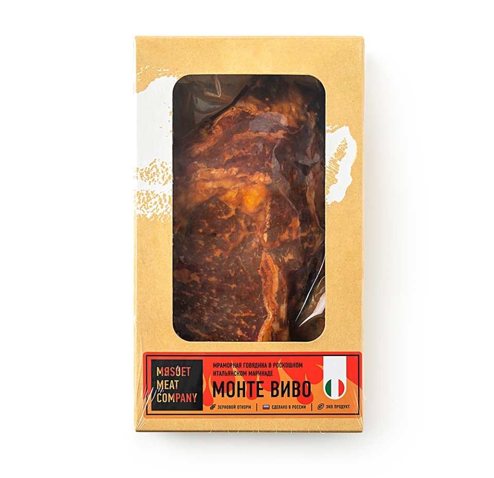 

Стейк Рибай в маринаде "Монте Виво" Mяsoet meat company 290г, Россия