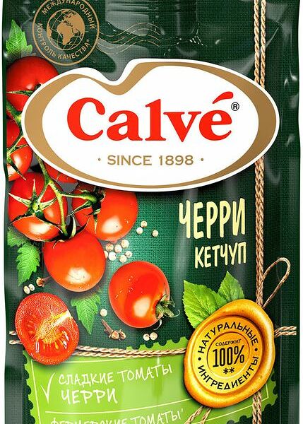Кетчуп Calve с помидорами черри