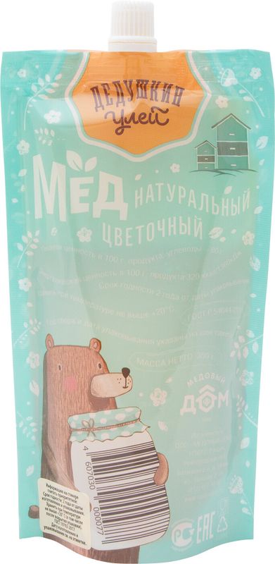 

Мед Дедушкин улей цветочный 350 г