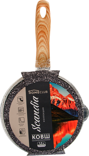 

Ковш HOMECLUB Scandia литой алюминий, антипригарное покрытие 1.5л Арт. HM-SCA-1,5