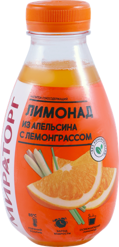 

Лимонад Мираторг из апельсина с лемонграссом, 370 мл