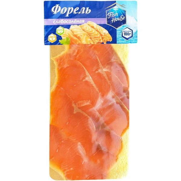 Форель Fish House радужная слабосоленая ломтики