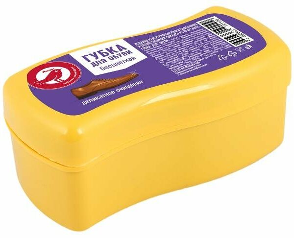 Губка Ашан Красная птица бесцветная для гладкой кожи