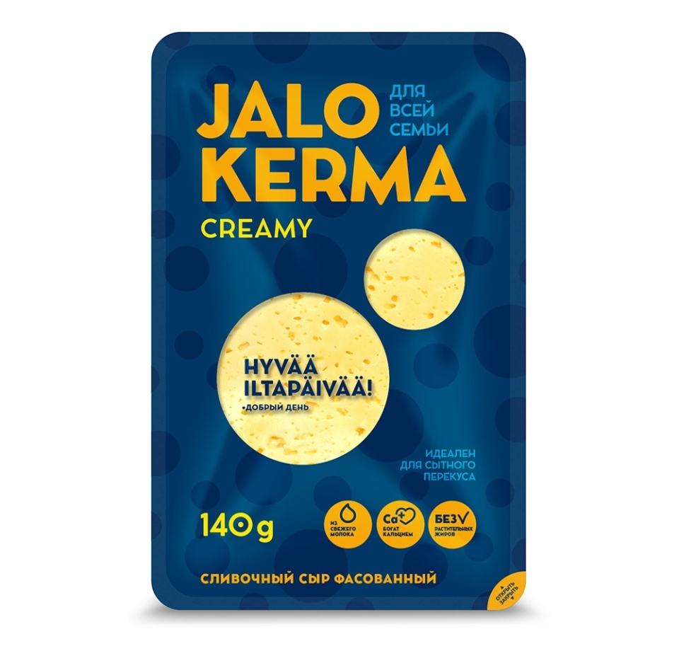 

Сыр Jalo Kerma Creamy сливочный нарезка 50% 140 г