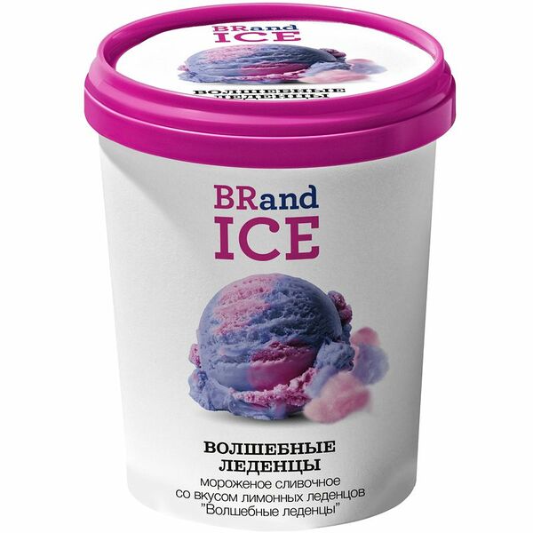 Мороженое Brand Ice Волшебные Леденцы сливочное 9%, 550г