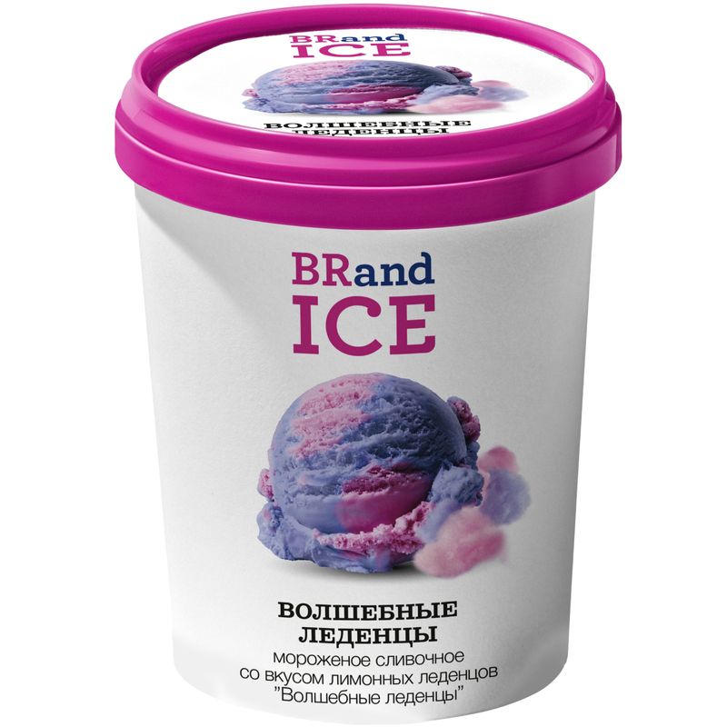 

Мороженое BRandICE Волшебные Леденцы сливочное 9%, 550 г