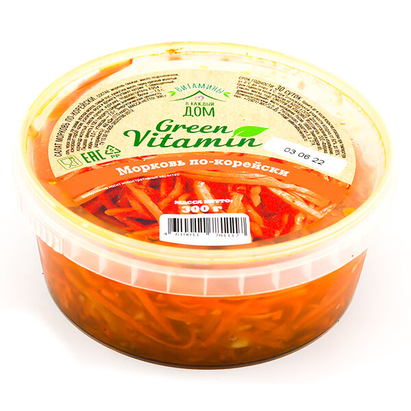 Морковь Green vitamin по-корейски