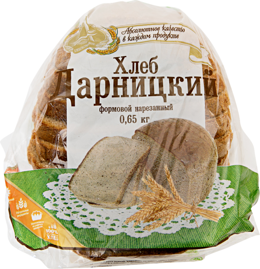 

Хлеб Абсолют ХК Дарницкий в нарезке 650 г