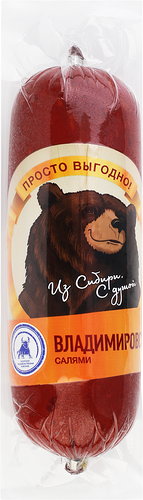 Колбаса копчено-вареная Просто выгодно! Салями Владимировская, 350г