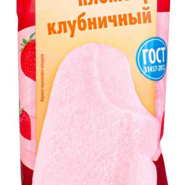Мороженое пломбир Глобус Клубничный