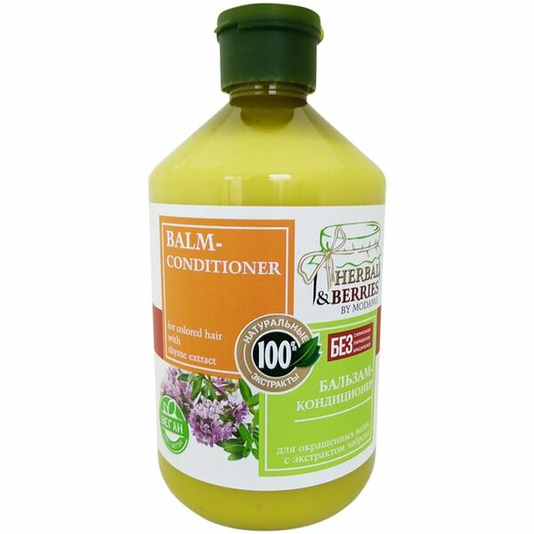 Бальзам-кондиционер Herbal&Berries для окрашенных волос с экстрактом чабреца, 500мл