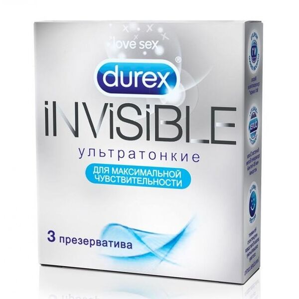Презервативы ДЮРЕКС (№3 инвизибл)