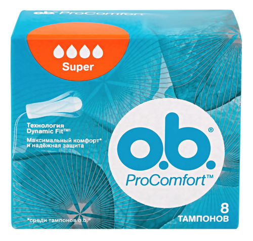 

Тампоны O.b. ProComfort Super 8 шт.