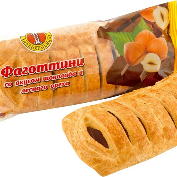 Фаготтини Первый Хлебокомбинат шоколад-лесной орех 