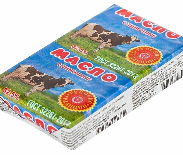 Масло сливочное Русские традиции традиционное 82.5%