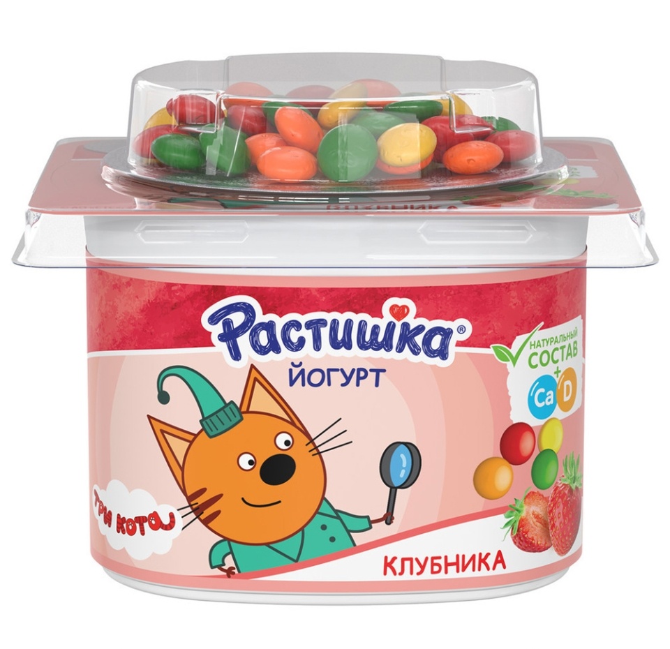 

Йогурт Растишка клубника со злаковым драже в шоколаде 3%, 116г
